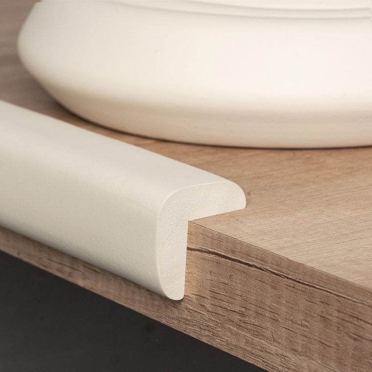 Sipo, piankowa taśma zabezpieczająca ostre krawędzie mebli, 2 metry, kremowa