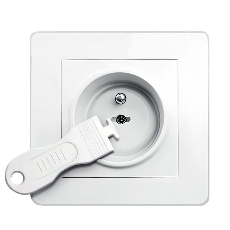 Sipo, zestaw zabezpieczeń kontaktów zaślepki gniazd elektrycznych białe, 12 szt.