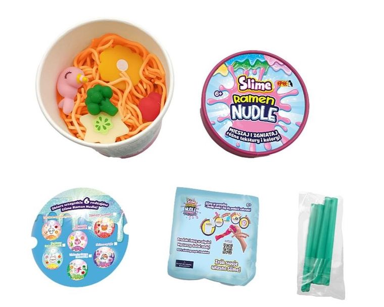Slime, Ramen Nudle, marzenie jednorożca, zestaw kreatywny