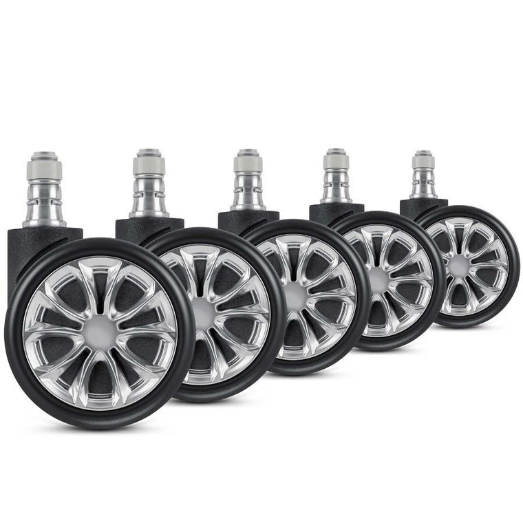 Sofotel, kółka gumowane do foteli, czarne, 5 szt.