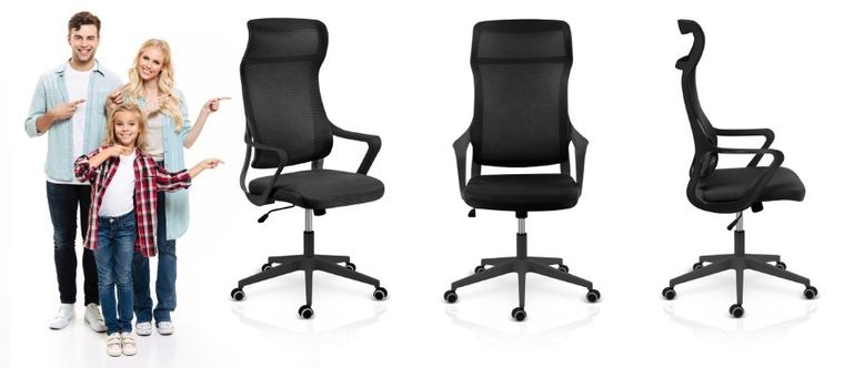 Sofotel, Labi, fotel biurowy, czarny