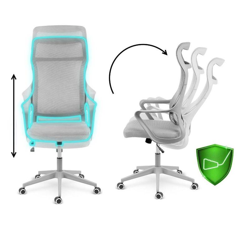 Sofotel, Labi, fotel biurowy, szary