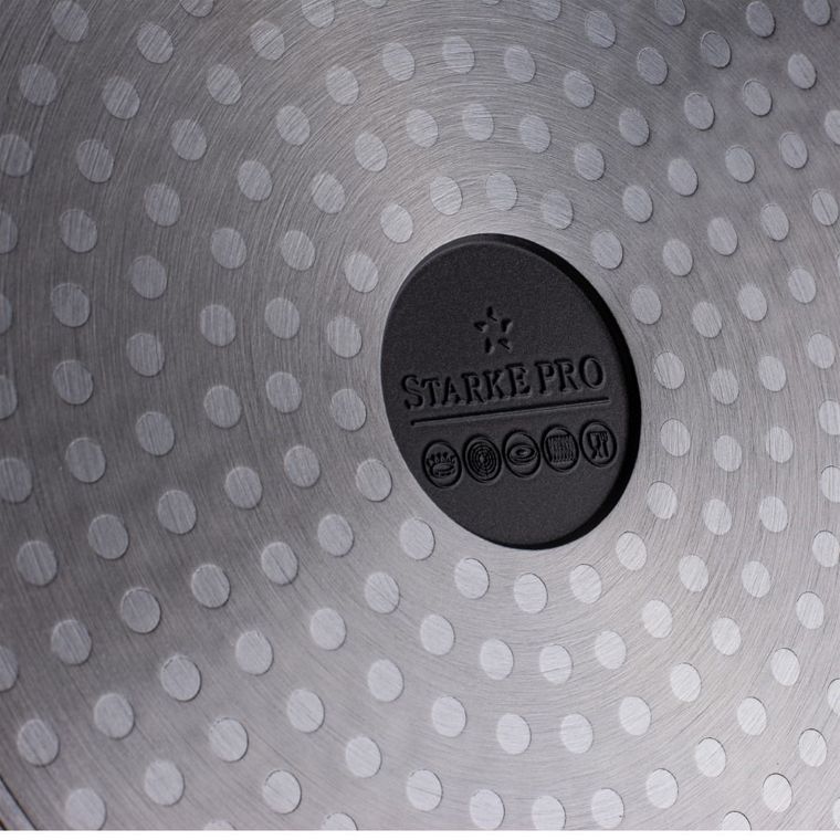 Starke Pro, Redwood, zestaw garnków z pokrywką i patelnia, 10 elementów