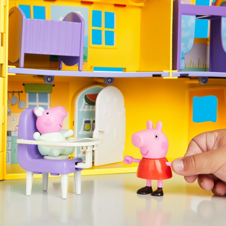 Świnka Peppa, Duży Rodzinny Dom Peppy, zestaw do zabawy z figurkami i akcesoriami