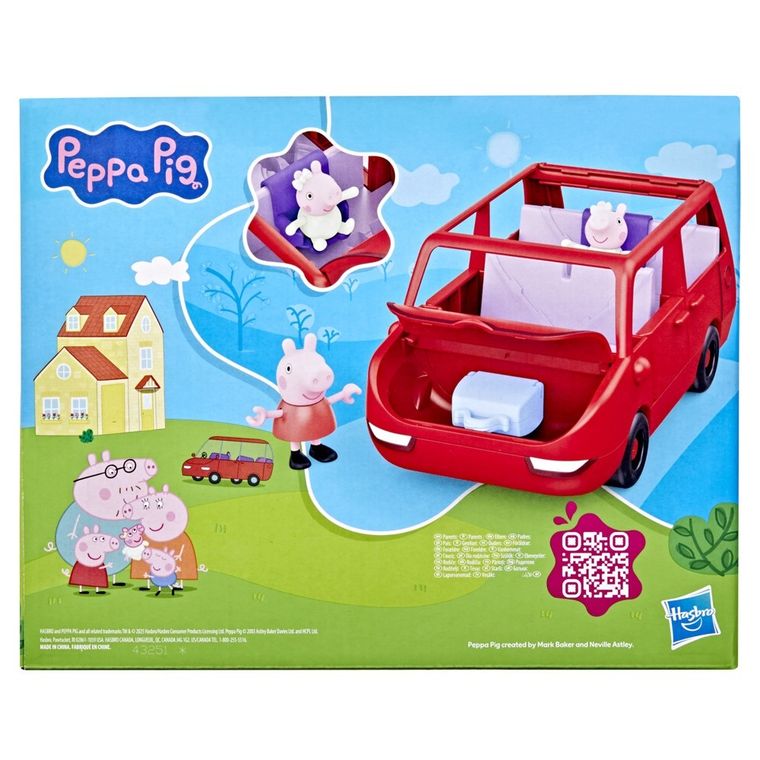 Świnka Peppa, Duży rodzinny samochód, zestaw do zabawy z figurkami