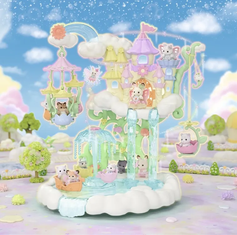 Sylvanian Families, Podniebny Pałac Kwiatowych Wróżek, zestaw z figurkami, 5815