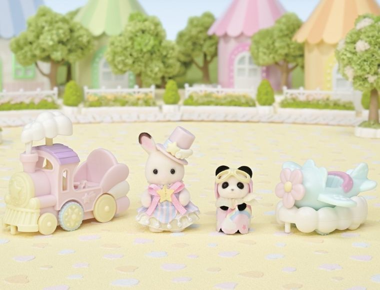 Sylvanian Families, Zabawne pojazdy z parku rozrywki, zestaw z figurkami, 5819