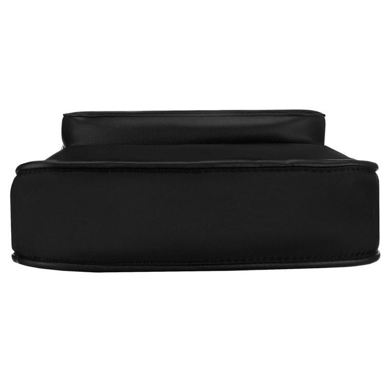 Torebka listonoszka, czarna, skóra ekologiczna, Peterson