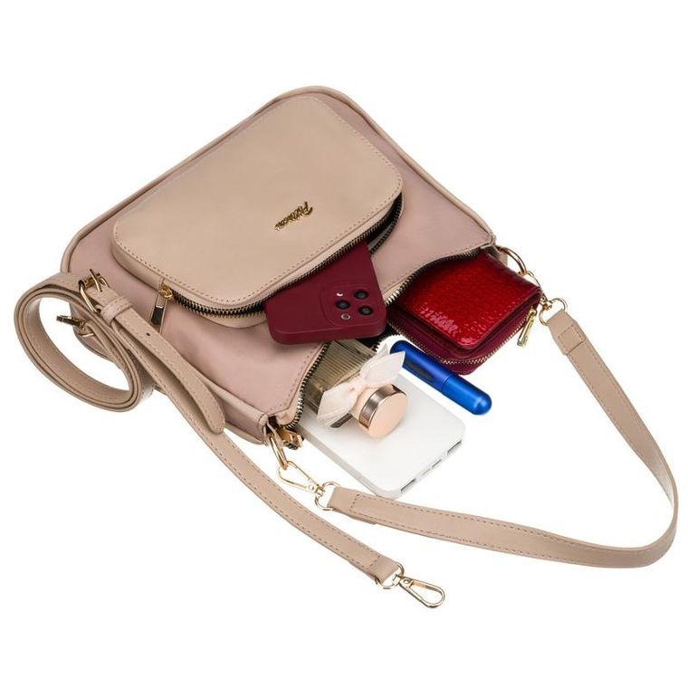 Torebka listonoszka, różowa, Peterson