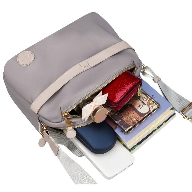 Torebka listonoszka, szara, Peterson