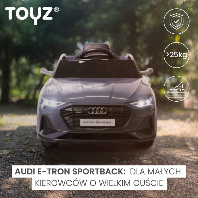 Toyz, Audi Etron Sportback, pojazd na akumulator, grey