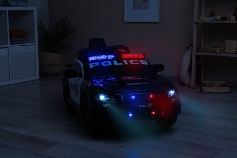 Toyz, Dodge Charger, Policja, pojazd na akumulator, czarny