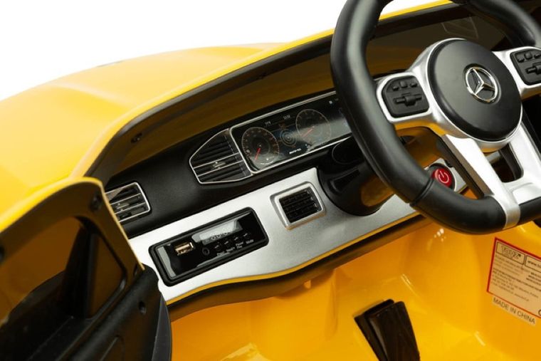 Toyz, Mercedes-Benz, W166, pojazd na akumulator, żółty