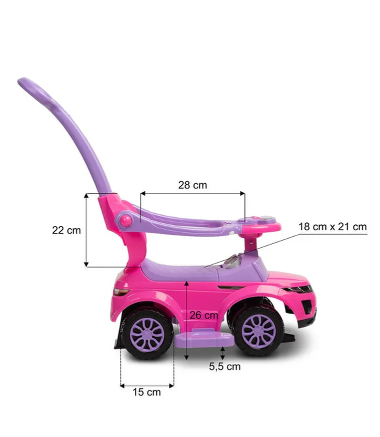 Toyz, Sport Car, jeździk, różowy