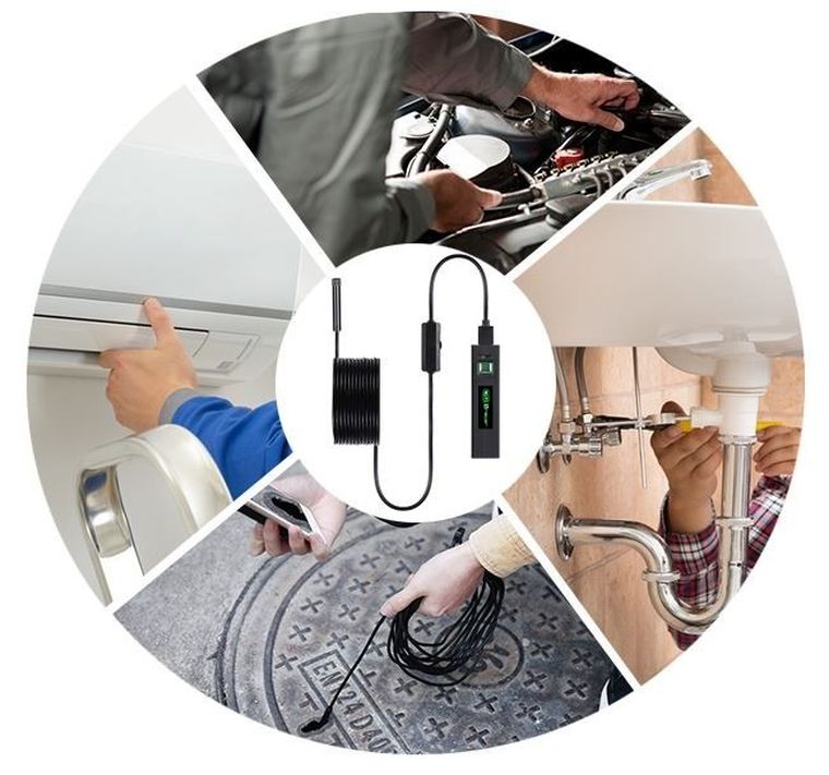 Tracer, HardWire, kamera endoskopowa, 5M 8MM LED WIFI