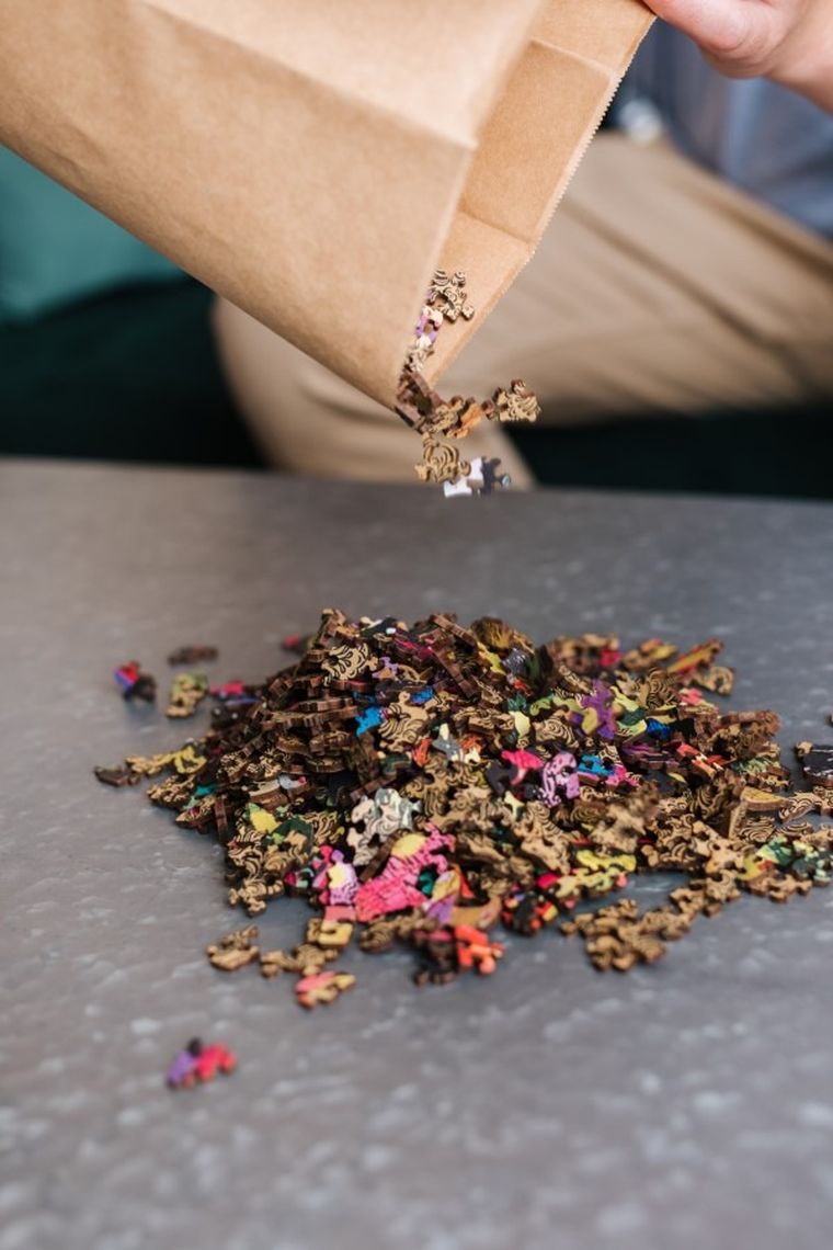 Trefl, Kolorowe balony, puzzle drewniane, 1000 elementów