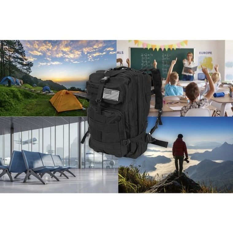 Trizand, plecak turystyczny, czarny