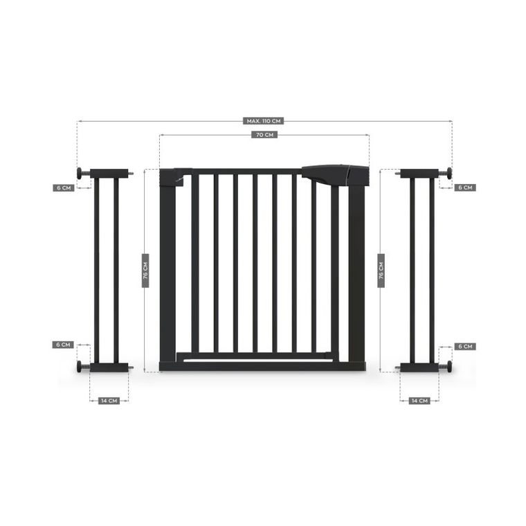 Tulano, Guardian 3.0, barierka zabezpieczająca, rozporowa, black