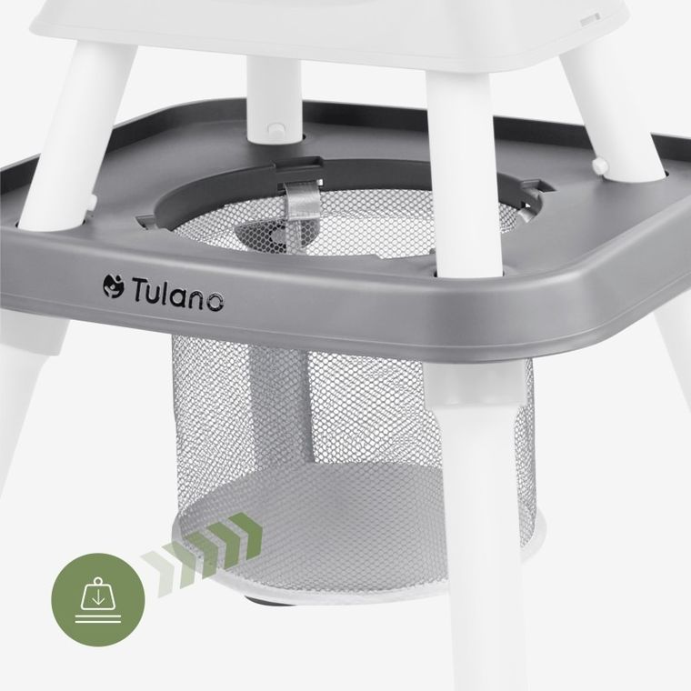 Tulano, Morsel 50, krzesełko do karmienia 9w1, szary