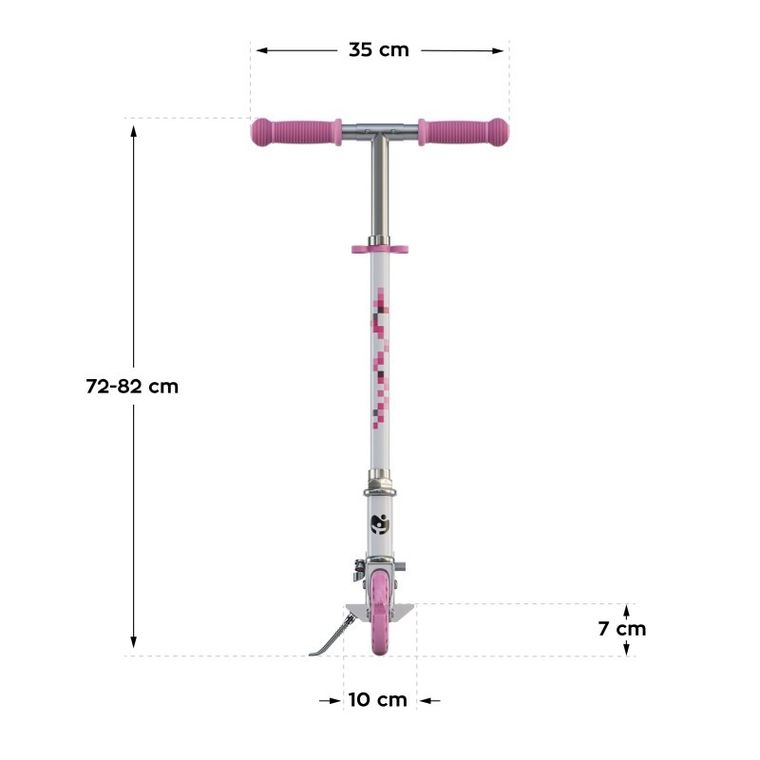 Tulano, Zigzag 35, hulajnoga, Pink