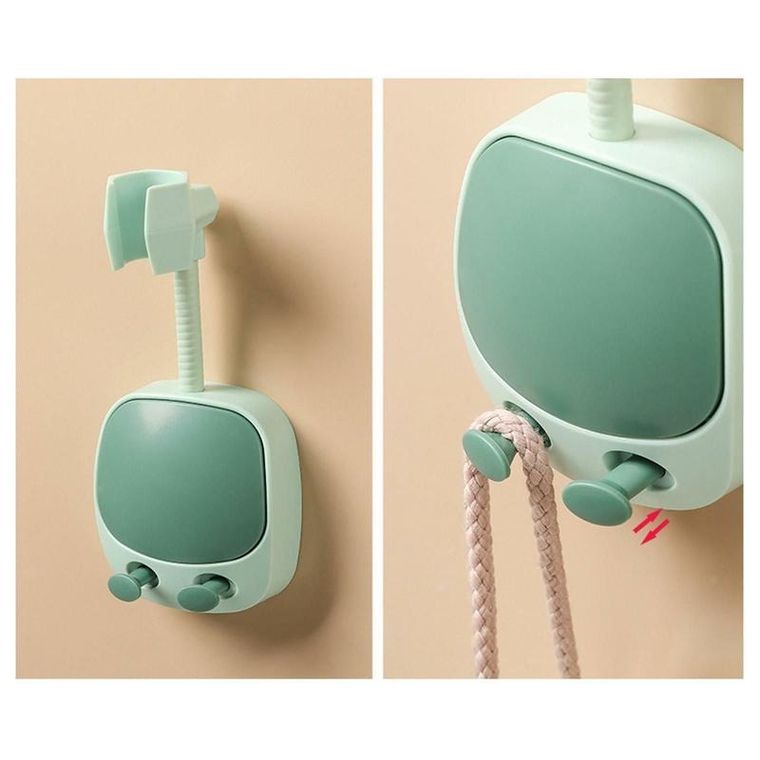 Uchwyt prysznicowy, jasno-zielony