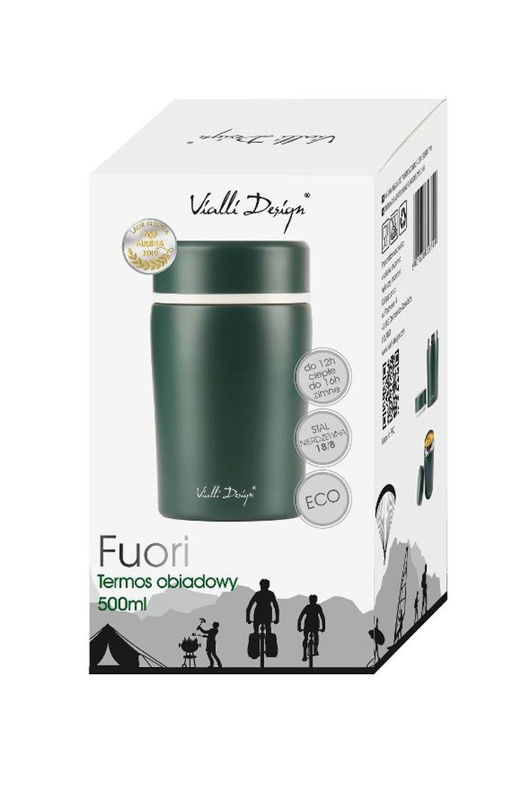 Vialli Design, Fuori, termos obiadowy, zielony, 500 ml