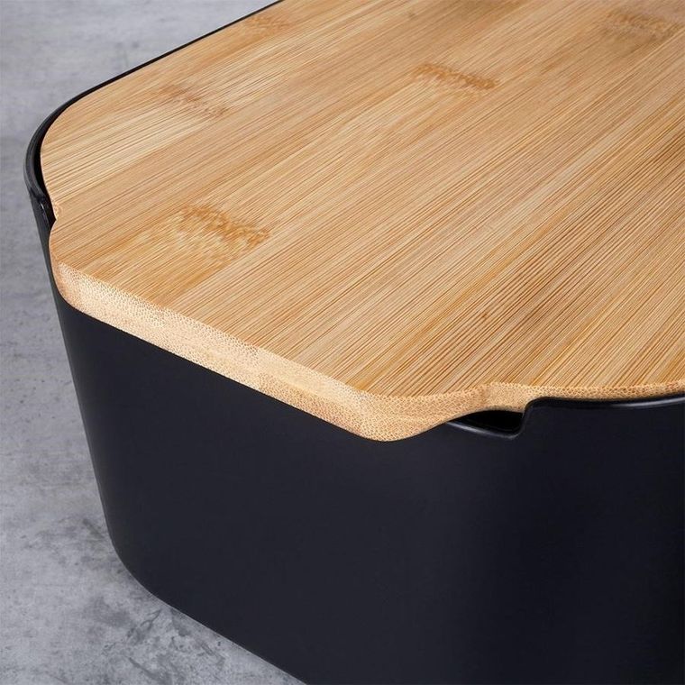 Vilde, chlebak z deską, czarny, 33-18.5-12 cm