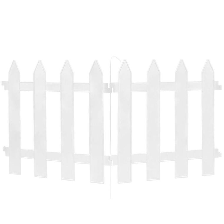Vilde, płotek ogrodowy biały 30-30 cm 10 szt.