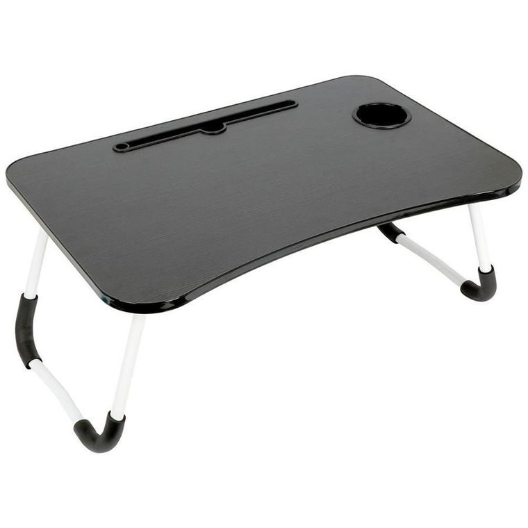 Vilde, stolik śniadaniowy do łóżka, pod laptop, składany, szary