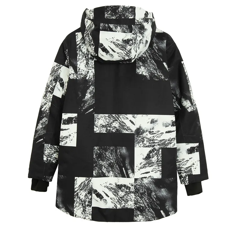 Wodoszczelna kurtka narciarska unisex oversize z kapturem NOWEAR