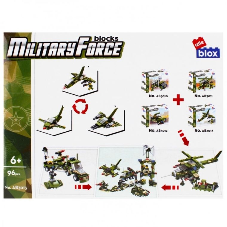 Alleblox, wojsko, klocki konstrukcyjne