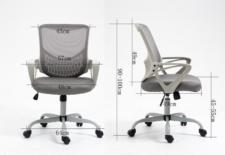 Activejet, fotel biurowy, szary, YK507