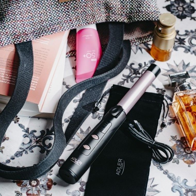 Adler, bezprzewodowa lokówka podróżna, USB