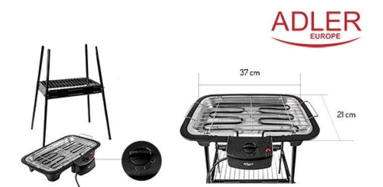 Adler, grill elektryczny AD 6602, 2000W