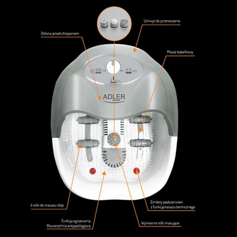 Adler, masażer do stóp, AD 2167