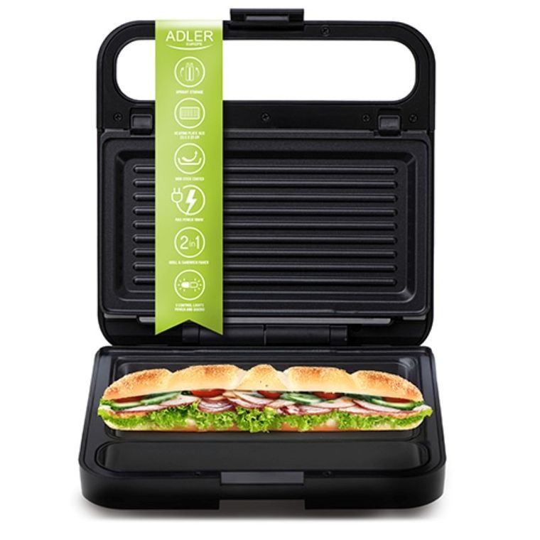 Adler, opiekacz do kanapek 2w1