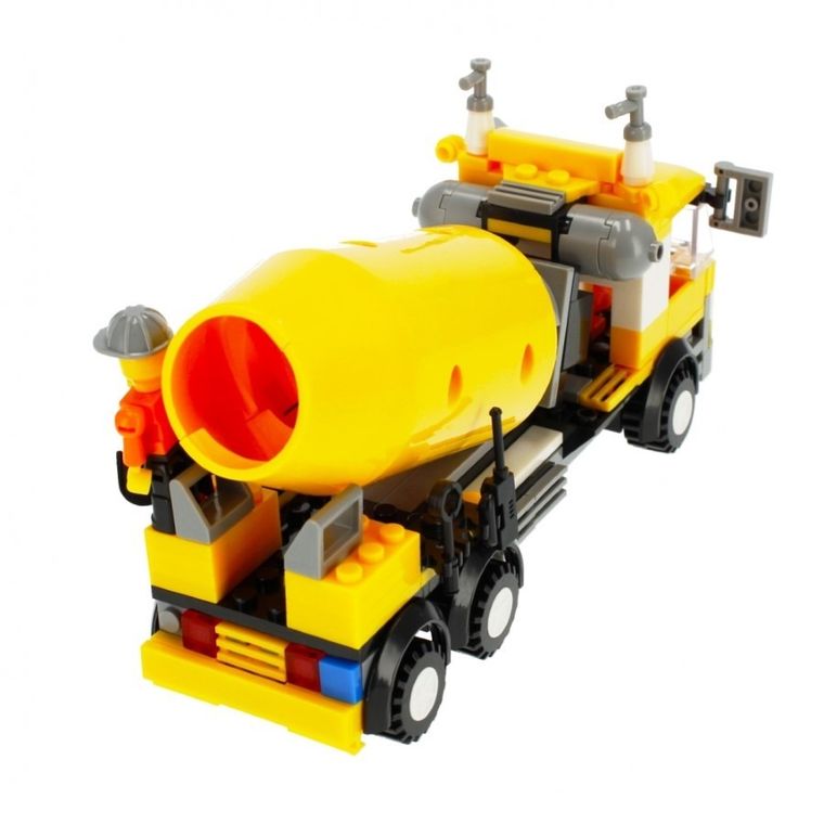 Alleblox, betoniarka, klocki konstrukcyjne, 216 elementów