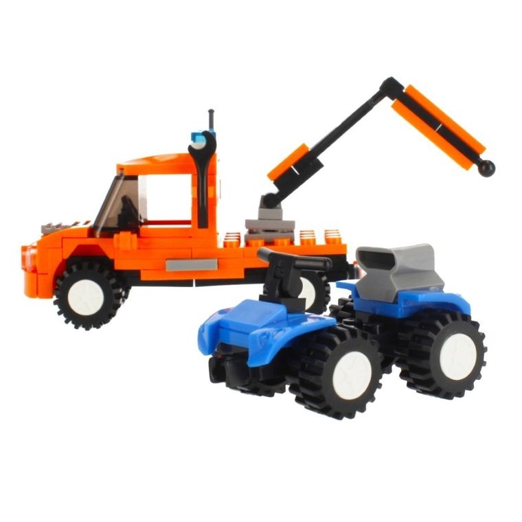 Alleblox, pojazd holowniczy, klocki konstrukcyjne, 124 elementy