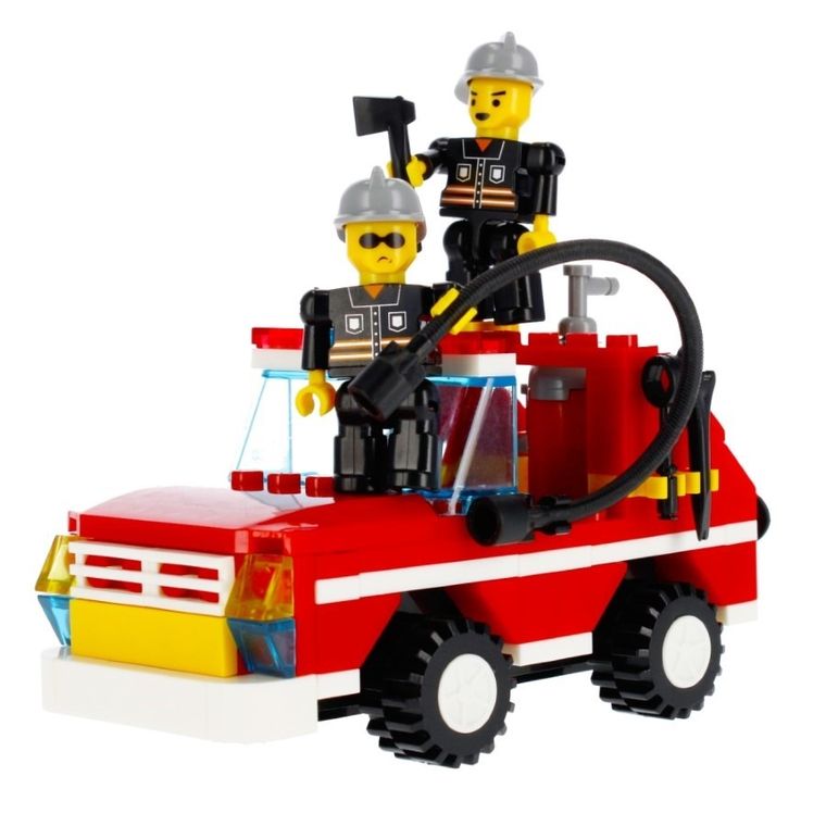 Alleblox, pojazd strażacki, klocki konstrukcyjne, 140 elementów