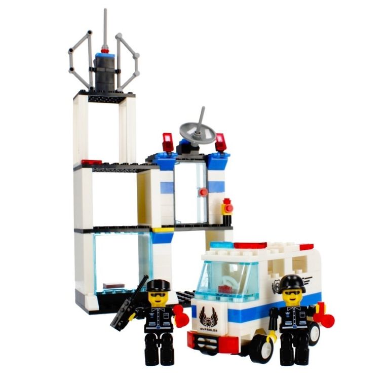 Alleblox, wieża policyjna, klocki konstrukcyjne, 252 elementy