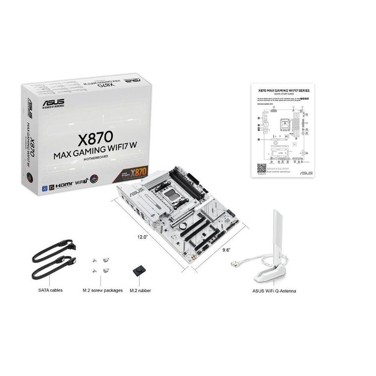 Asus, płyta główna, X870 MAX GAMING WiFi7 W AM5 4DDR5 HDMI/USB-C