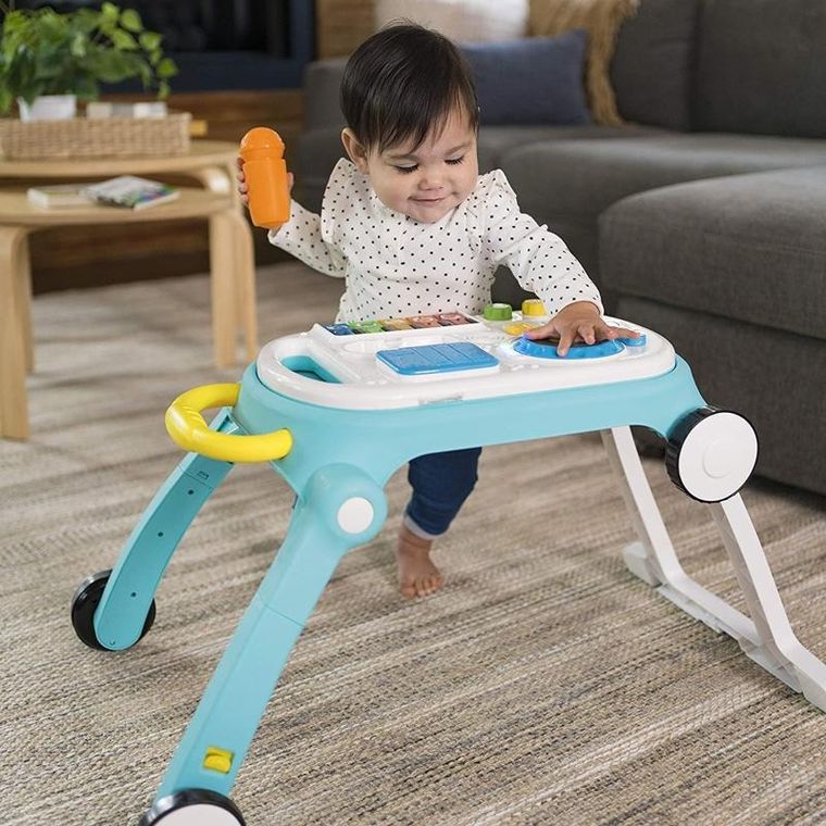 Baby Einstein, chodzik muzyczny, pchacz, stolik edukacyjny, 4w1