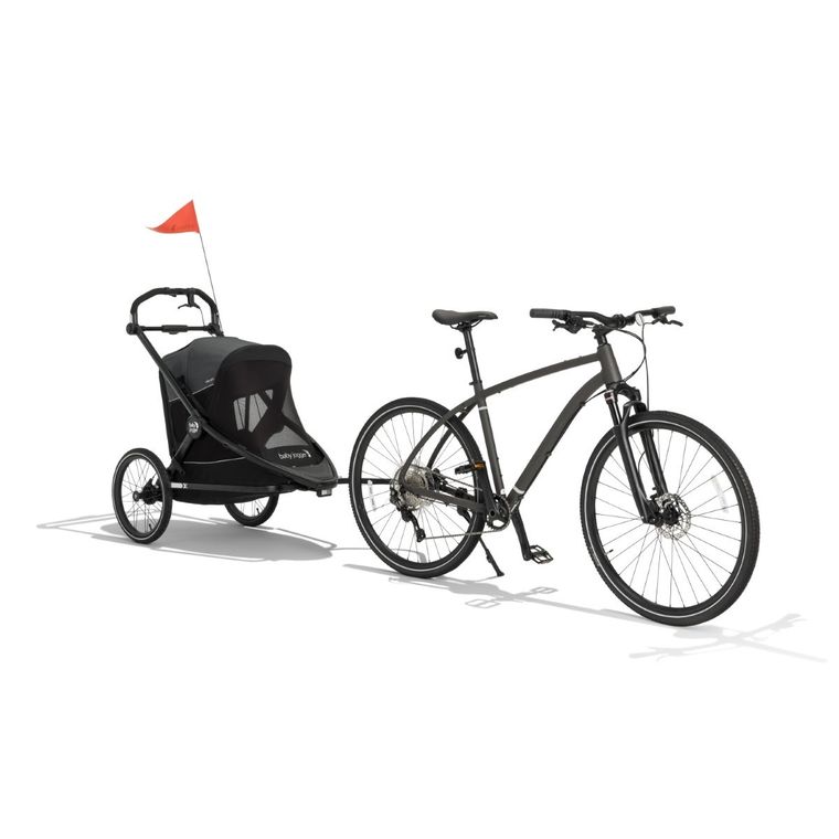 Baby Jogger, City Prix, wózek crossover, przyczepka rowerowa, Ambition Black