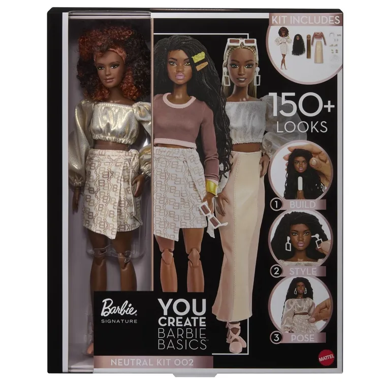Barbie, You Create Barbie Basics, lalka kolekcjonerska, zestaw neutralny 002