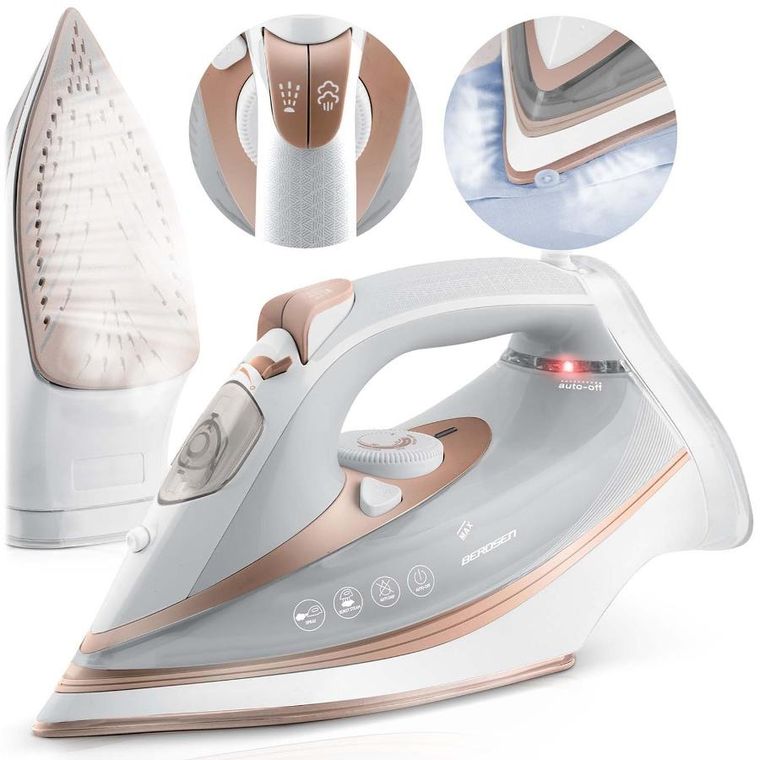 Berdsen, żelazko parowe, ceramiczna powłoka, praca w pionie, 3000W, BD-332