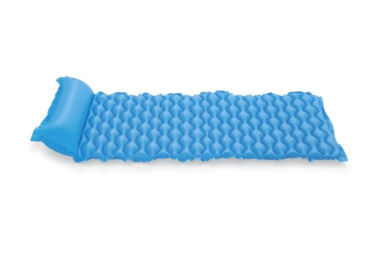 Bestway, dmuchany materac do pływania, zwijany, miętowy, fioletowy, niebieski 213-86 cm