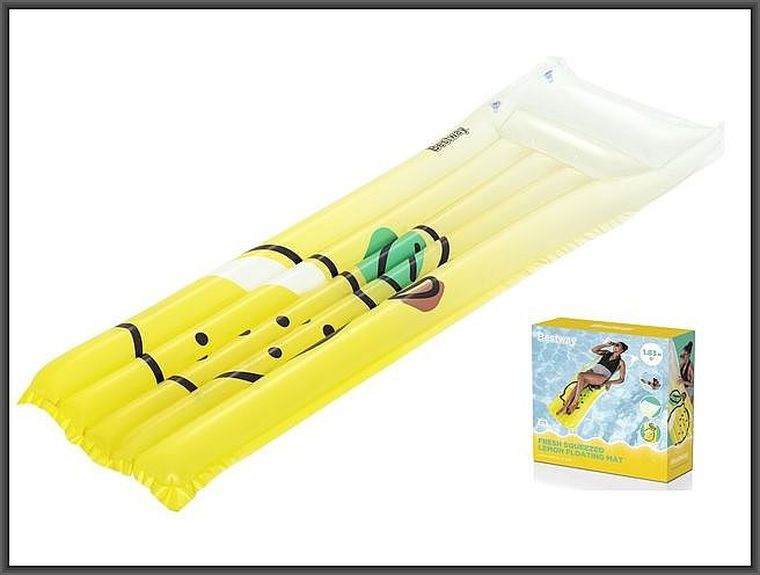 Bestway, materac dmuchany, cytrynka, 183-69 cm
