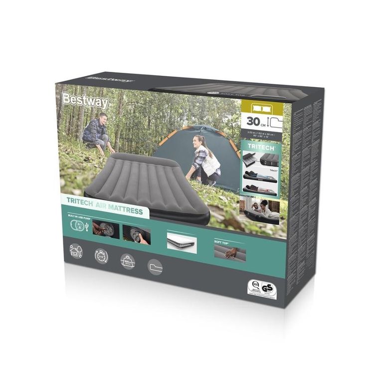 Bestway, materac dmuchany, dwuosobowy, 150-203-30 cm