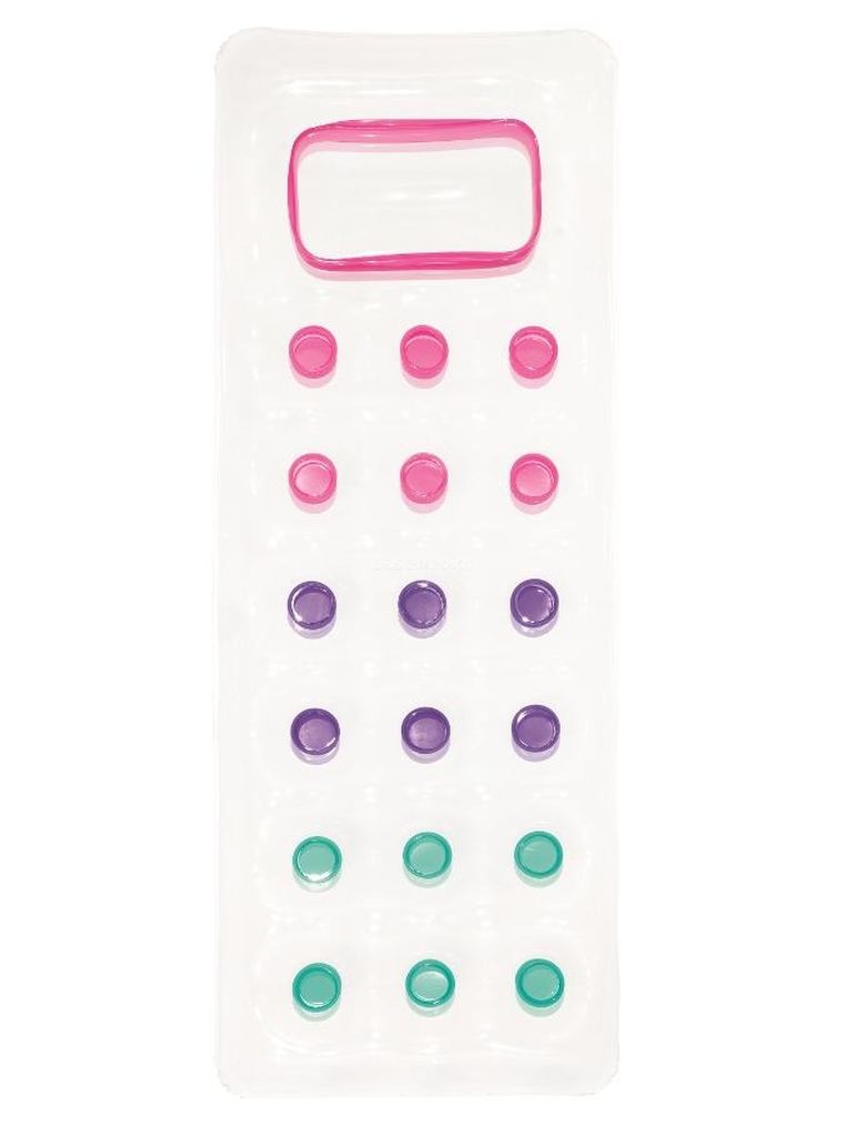 Bestway, materac plażowy z okienkiem, różowy, 188-71 cm