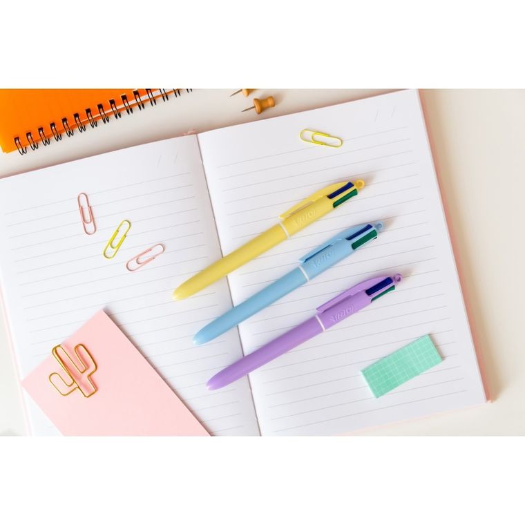 Bic, 4 Colours, Pastel, długopis, 1 szt.